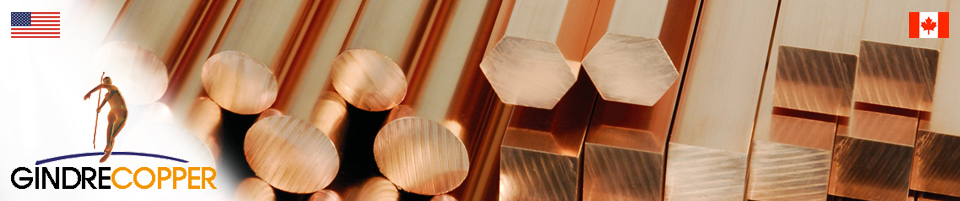 Round / square / hexagonal copper bars | Gindre Copper