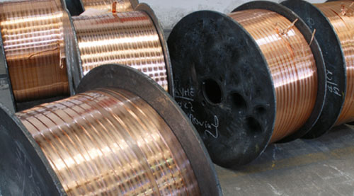flat copper bar in coil sale